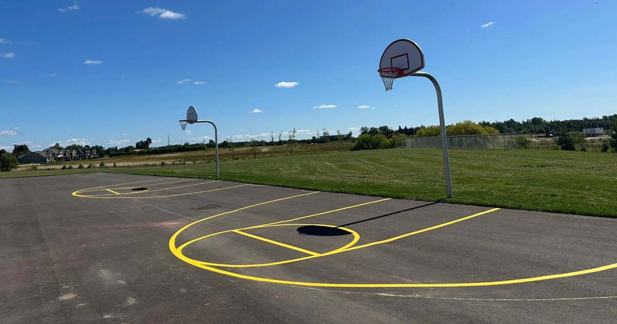 Açık Spor Sahası Çizgi Boyama